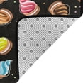 thumbnail image 4 of Area Rugs For Living Room Decor - Colourful Ice Cream Print Black Soft Anti Slip Throw Washable Rugs 5x7 For Bedroom, Indoor Carpet For Bedroom Living Room 80x58In, 4 of 7