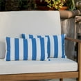 thumbnail image 4 of Noble House Coronado Striped Rectangular Throw Pillow in Blue (Set of 2), 4 of 13