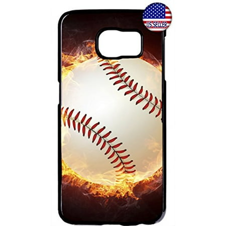 Ganma Baseball Theme Sport Fan Hard Plastic Black Case Cover Case For Samsung Galaxy S7