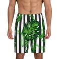 thumbnail image 3 of Lsque Palm Greenery Mens Sleep Pajama Shorts,Short Pajama Pants, Cotton Ultra-Soft Knit-X-Large, 3 of 9