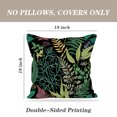 thumbnail image 4 of LALILO Throw Pillow Covers Spring Green Vintage Floral Leaves And Cushion Cover 18" x 18", 2 Pack, 4 of 6