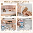 thumbnail image 3 of OLAKIDS Kids Kitchen Playset, Toddler Wooden Kitchen Pretend Cooking Toy Set with Coffee Maker Ice Machine Dishwasher Microwave Storage Cabinet, Simulation Play Kitchen for Boys Girls 3+, 3 of 10