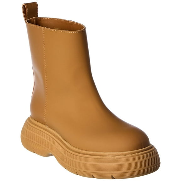 Gia Borghini Marte Leather Bootie, 39, Brown