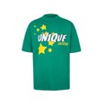 thumbnail image 1 of Nicho de comercio exterior marca de moda única espuma impresa de manga corta calle retro versátil casual camiseta de media manga para hombres801 verde, 1 of 5