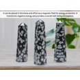 thumbnail image 5 of Snowflake Obsidian Crystal Tower Obelisk Point (2" to 3" INCH), 5 of 5