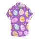 thumbnail image 1 of Blusas y camisas de manga corta con cuello en V Camisa estampada de Pascua para hombre Camisa abotonada Top de poliéster para hombre, 1 of 4