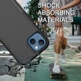 thumbnail image 5 of Designed for iPhone 14 & Apple iPhone 13 Cases,Heavy-Duty Tough Rugged Lightweight Slim Shockproof Protective Men Women Phone Case Cover for iPhone 13 (6.1",2021)[Black], 5 of 7