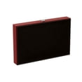 thumbnail image 2 of 18-Inch Faux Leather Backgammon Game Set – Portable Recreational Board in Black & Red, 2 of 2