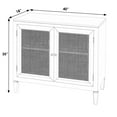 thumbnail image 4 of Butler Specialty Company Hyannis Rattan Console Accent Cabinet - White, 4 of 9