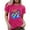 1-Hot Pink, variant on Arlun Retro 80's & 90's T-Shirts for Women Vintage Neon 80th and 90th Colorful Graphic Print Short Sleeve Tee Shirt Rave Theme Party Tshirt Plus Size Crew Neck Tee Tops 2-Hot Pink XL