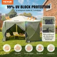 thumbnail image 2 of Army Green 12x12FT Pop Up Gazebo Tent with 6 Removable Privacy Wind Cloths and Mesh Windows Mosquito Netting Sun Shelter, 2 of 6