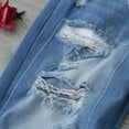 thumbnail image 5 of Asqwmvz Clearance Plus Size Jeans for Women Boyfriend Jeans for Women Women's Boyfriend Jeans Stretchy Ripped Distressed Denim Pants S-5XL, 5 of 8