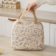 thumbnail image 5 of Floral Lunch Box for Women, Cute Quilted Lunch Tote Bag with Front Pocket, Small Insulated Lunch Bag for Work, Office, School, Study, Picnic and Travel, 5 of 6