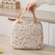 thumbnail image 5 of Lindo almuerzo para las mujeres acolchada almuerzo Bolsa Floral Mujeres Lunch Tote con bolsillo frontal Lunch Contenedor Cooler Bolsa para el Trabajo, 5 of 6