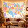thumbnail image 3 of Pastel United States Map With State Icons, Playful Illustration Style for Kids, Educational Wall Art, Back To School Gift Tapestry Wall Hanging for Classroom and Playroom, 3 of 7