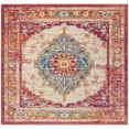 thumbnail image 5 of SAFAVIEH Sutton Bernadette Bordered Area Rug, Fuchsia/Ivory, 6' x 6' Round, 5 of 9