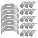 thumbnail image 5 of 20 piezas abrazaderas verticales de hierro para persianas, soportes de montaje para persianas, Clips verticales para persianas, soporte para Mini herramienta de hierro para persianas, 5 of 6