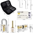 thumbnail image 3 of Brass keyed Padlock - Drawer Lock Cabinet Locks with Keys Set, Zinc Alloy Desk Locks File Cabinet Lock for Wardrobe Furniture Locker Showcase with 2 Key 16mm, 3 of 7