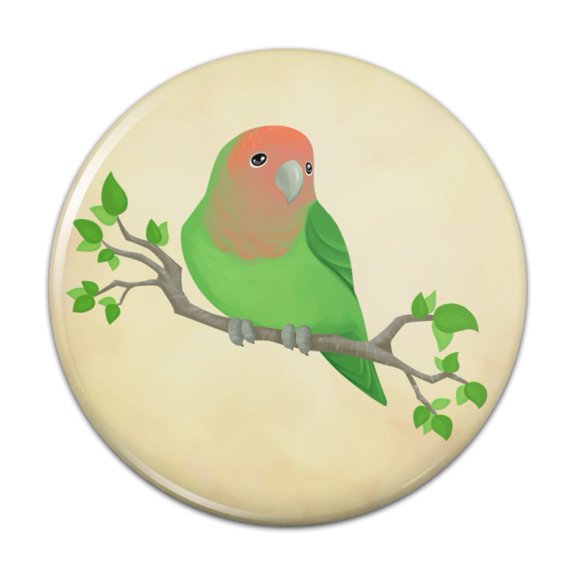Lovely Lovebird Pinback Button Pin