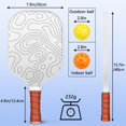 thumbnail image 4 of Pickleball Paddles Set Of 2, Fiberglass Surface, Adventure Map Print, 4 Balls & Bag, 4 of 5