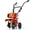72cc 12in Orange, variant on Prowoo 62CC Gas Tiller Cultivator,2 Stroke Gasoline Powered Rototiller,1.5KW 7500RPM,10in Working Width 5in Working Depth, Heavy Duty Garden Tiller for Lawn Yard Soil Cultivation (Orange)