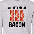 thumbnail image 4 of Inktastic You Had Me At Bacon Funny Bacon Lover Gift Long Sleeve Youth T-Shirt, 4 of 5
