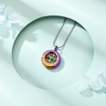 thumbnail image 5 of Cremation Urn Necklace for Ashes Eternity Circle of Life Tree of Life Urn Locket Urn Necklace Mini Keepsake Memorial Ash Jewelry for Women Men, 5 of 8