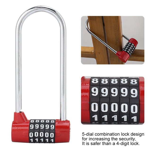 Fdit Zinc Alloy Lock Code Lock, U Lock, Smart Security For Anti-theft