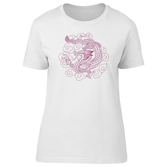 Traditional Pink Dragon T-Shirt Men -Image by Shutterstock, Male 4X-Large