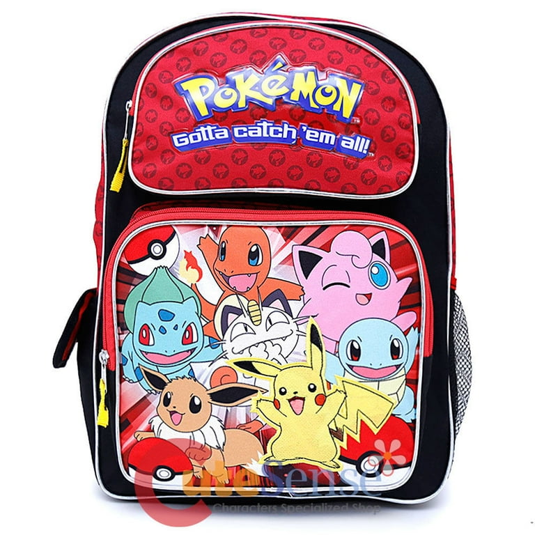 Pokemon Kids Backpack Red Pikachu