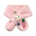 thumbnail image 1 of WIFKLSIIPG Autumn and Winter New Boys and Girls Rabbit Radish Scarf Imitation Rabbit Plush Cartoon Suitable for 0 to 10 Years Old Children'S Scarf, 1 of 7