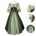 thumbnail image 3 of Vêtements Médiévaux Robes Gothiques à Manches Courtes pour Femmes Robes de Soirée Rétro Robe de Bal, 3 of 4