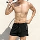 thumbnail image 3 of Traje de baño suelto anti-vergüenza de aguas termales para hombres nuevo traje de baño pantalones de playa dobles (negro), 3 of 5