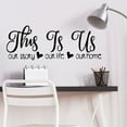 ZAROYEAX This Is Us English Phrase Wall Sticker Decoration Sticker Can