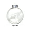 thumbnail image 3 of 12 Pc Winter Wonderland Clear Christmas Ball Ornament Indoor/Outdoor Christmas Tree Decoration Fall Wedding Birthday Halloween Thanksgiving Christmas Holiday Decor, 3 of 9