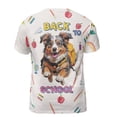 thumbnail image 2 of Back to School Cute Australian Shepherd All Over Print 3D Shirt Unisex Merch Aussie Dog Lover Gifts - 13010, 2 of 6