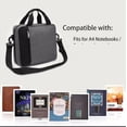 thumbnail image 4 of Estuche de transporte de la Biblia con cremallera, bolsa protectora de la Biblia con asa y correa de hombro ajustable, bolsa de la Biblia para niños adultos (gris), 4 of 5