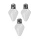 thumbnail image 2 of Paquete de 3 frascos de regalo con forma de bombilla navideña | Botellas decorativas de acrílico transparente con tapas metálicas | Contenedores para adornos navideños, dulces, regalos y decoración, 2 of 9