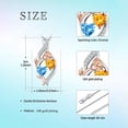 thumbnail image 2 of Taioiat Double Birthstone Necklaces for Women 18K Gold Plated Birthstone Rose Flower Jewelry Anniversary Valentines Day Mother's Day Birthday Gifts for Her Wife Girlfriend Mom, 2 of 7