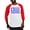 Red/White, variant on - Greece Flag Baseball Jersey - Cotton Baseball Jersey, 3/4 Raglan Sleeve Shirt