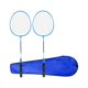 thumbnail image 4 of Juego de raquetas de bádminton de 2 uds, raquetas de bádminton dobles, volante de bádminton con bolsa de raquetas para parejas familiares de juegos , azul, 4 of 8