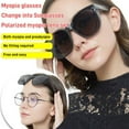 thumbnail image 4 of Lunettes de Soleil Polarisées Surdimensionnées Carrées Protection pour Conduite UV400, 4 of 8