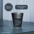 thumbnail image 2 of Rosendahl Grand Cru Nouveau Glass Tumbler Set (Set of 4) - 8.8 Fl. Oz. - Lead-Free, Dishwasher Safe, Elegant Clear Glass Drinkware for Water, Juice, Coffee, and Wine - Modern, Durable (Smoke), 2 of 3