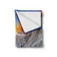 thumbnail image 2 of Colorful Soft Flannel Fleece Throw Blanket, Reflection of Cliffs on Lake at Torres Del Paine National Park Image, Cozy Plush for Indoor and Outdoor Use, 50" x 70", Azure Blue Multicolor, by Ambesonne, 2 of 5