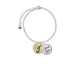 thumbnail image 2 of Delight Jewelry Goldtone Large Disc Letter - J - 3/4'' - Domed Thank You Charm Bracelet, 6"+2", 2 of 5
