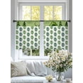 thumbnail image 4 of Tropical Leaves Sheer Curtains 54 Inch Length 2 Panels for Living Room, Green Monstera Palm Leaf Trees Botanical Voile Kitchen Curtain Set, Luxury Privacy Drapes Window Treatment for Bedroom, 4 of 7