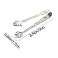 thumbnail image 2 of 304 Stainless Steel Sugar Cube & Ice Tongs, Rose Design, Spring-Loaded For Snacks, Fruits, Baking, Picnic, Hygienic Kitchen Tool, 2 of 7