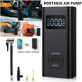 thumbnail image 3 of Tire Inflator Portable Air Compressor 5V 150PSI Cordless Car Tire Pump USB Rechargeable 6500mAh Battery, 3 of 10