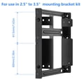 thumbnail image 3 of Kit de soportes de montaje de 2,5 a 3,5 para SSD/HDD, paquete de 2, 3 of 6