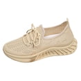 thumbnail image 5 of Lace Up Mesh Walking Shoes for Women Lightweight Non Slip Wide Width Athletic Casual Workout Sneakers, 5 of 6